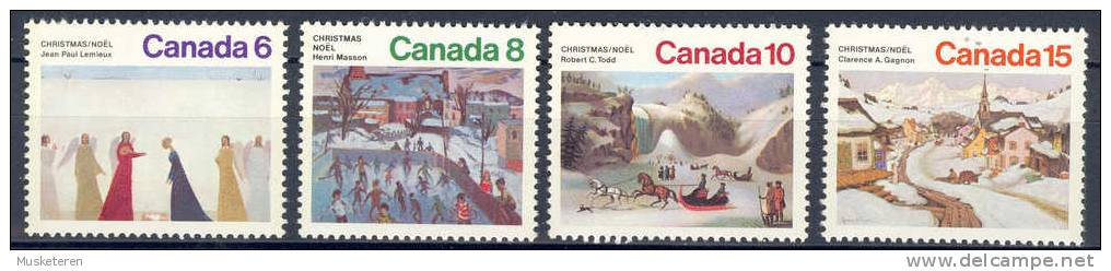 Canada 1974 Mi. 576-79 Christmas Paintings Weihnachten Gemälde MNH - Neufs