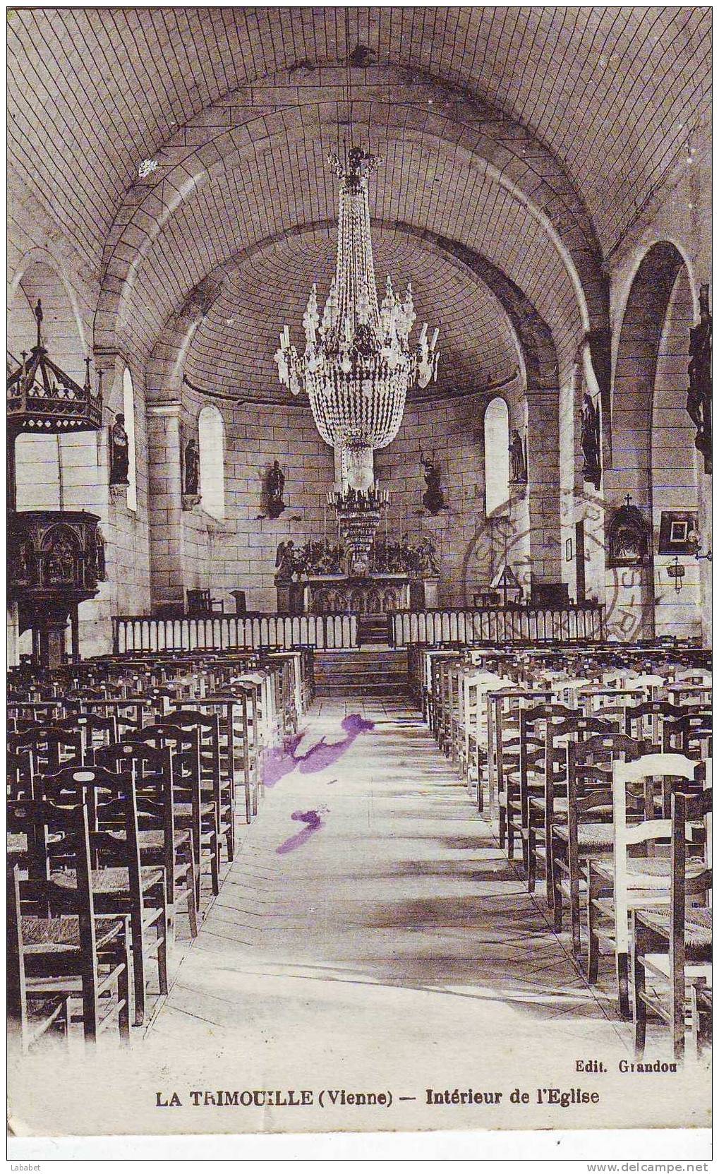 La Trimouille Interieur De L église - La Trimouille