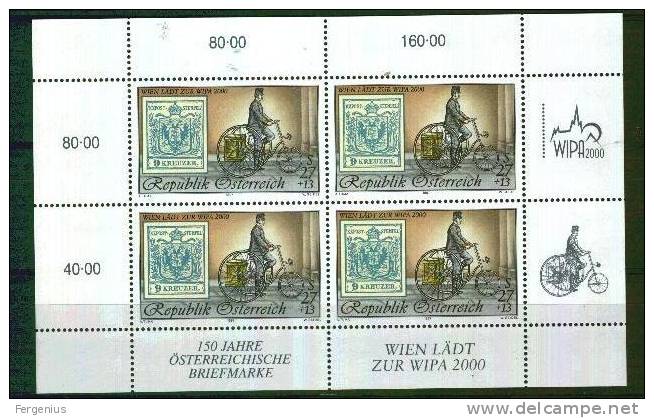 1997-Austria-Unificato 2051-Wipa 2000- Minifoglio- Nuovo Senza Linguella - Nuovi