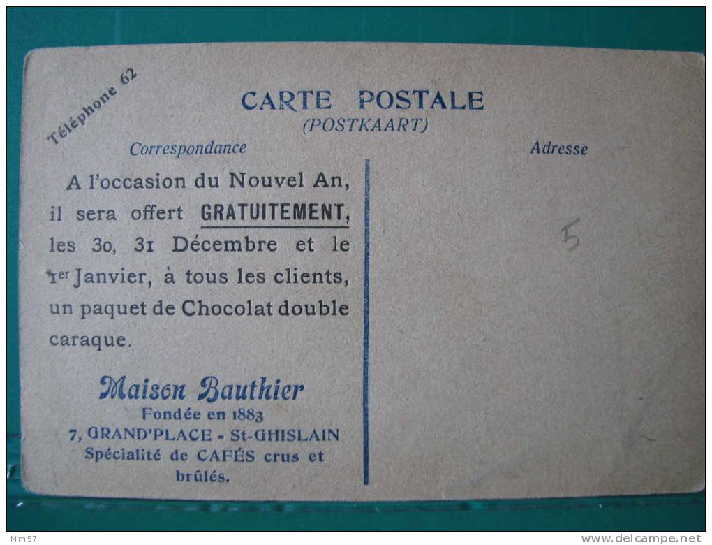 C.P.A. Publicitaire Maison Bauthier Saint-Ghislain - Saint-Ghislain