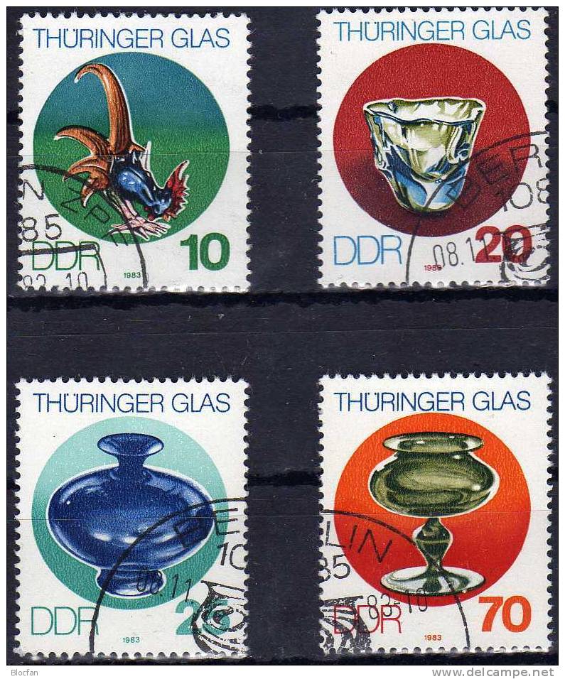 Thüringer Glas Mit Defekten G DDR 2835 I O 42€ Mit Vergleichsstück - Vidrios Y Vitrales