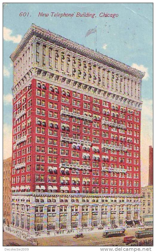 Z1047 United States Illinois Chicago New Telephone Building Circulated 1914 - Chicago