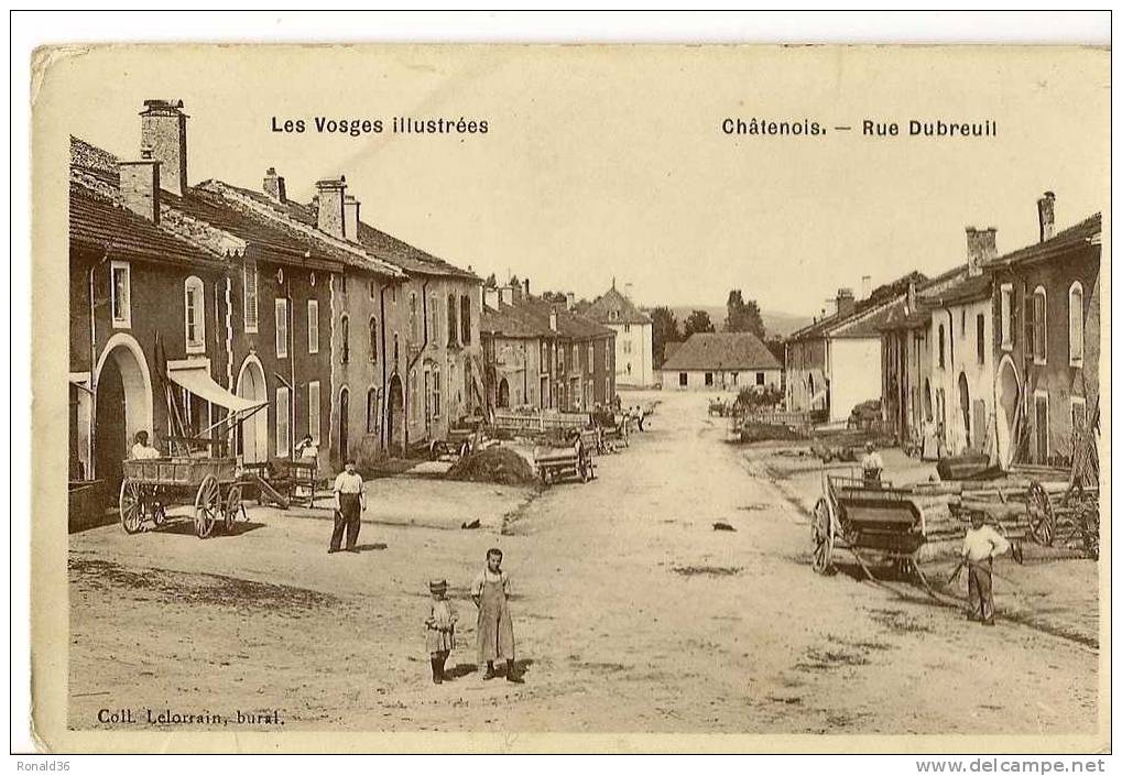 Cp 88 CHATENOIS Rue Dubreuil , Les Vosges Illustrées - Chatenois