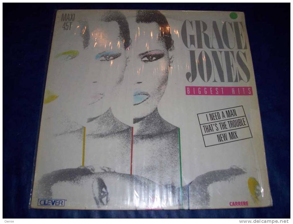 GRACE  JONES   BIGGEST  HITS - 45 Rpm - Maxi-Single