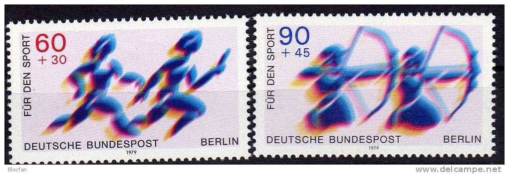 II. Quartal 1979 O Flugzeuge Sport Flughafen Druckerei Berlin 587-591 12€ Used Set From Germany - Lots & Kiloware (mixtures) - Max. 999 Stamps