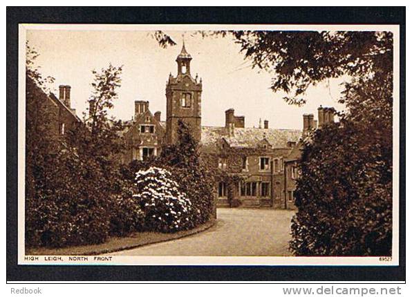 Early Postcard High Leigh House North Front - Hoddesdon Hertsfordshire - Ref 411 - Hertfordshire