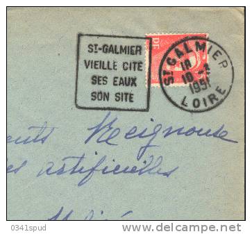 1951 France 42  Daguin St. Galmier Ses Eaux Thermes  Terme Thermal - Hydrotherapy
