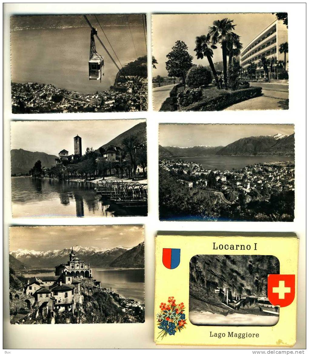 LOCARNO ASCONA  LAGO MAGGIORE SVIZZERA FOLDER DI 10  FOTO - Luoghi