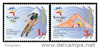 2000 Lithuania SYDNEY OLYMPIC GAME 2V - Sommer 2000: Sydney