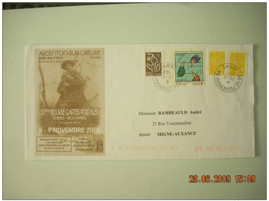 AFFT  COMPOSE   ARGENTON SUR CREUSE   0.80 - Used Stamps