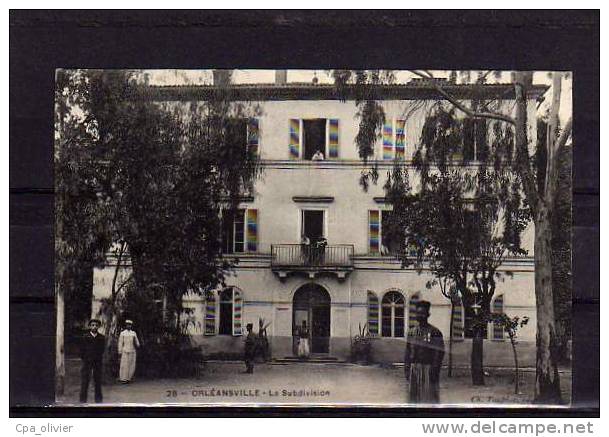ALGERIE Orleansville Caserne, Subdivision, Animée, Tirailleurs, Ed Taupiac 28, 191? - Chlef (Orléansville)