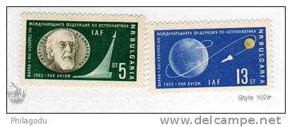 Bulgarie 1962, Congrès D’astronautique à Varna, PA 91 / 92** , Cote 9 €  Sans Charnière ++ - Europe