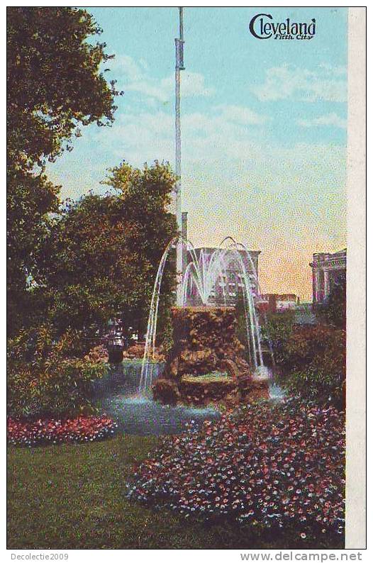 Z1067 United States Ohio Cleveland Fountain In Public Square Uncirculated - Cleveland