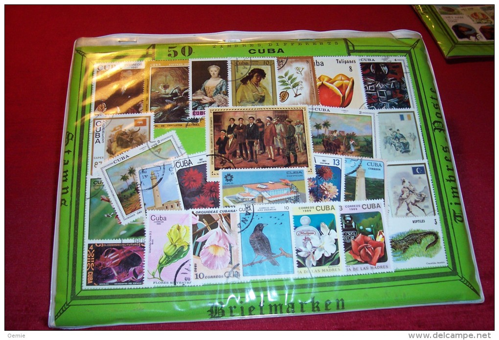 50  TIMBRES DE  CUBA - Collections, Lots & Séries