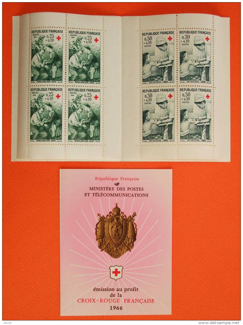 FRANCE 1966 CARNET CROIX-ROUGE Neuf Avec Gomme D´origine, Sans Trace De Charnière.  Superbe - Erste Hilfe