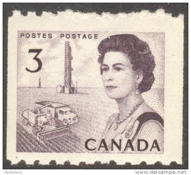 Canada 1967 Mi. 400 C Queen Elizabeth II Perf. 9 X Imperf. Coil Stamp MNH - Rollo De Sellos