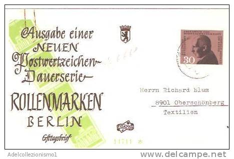 26014)lettera F.d.c.  Rollenmarken Con 30d + Annullo - Other & Unclassified