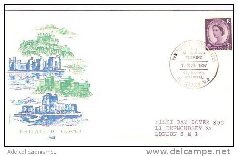 26018)lettera F.d.c. Philatelic Cover Con 3d + Annullo - 1952-1971 Pre-Decimal Issues