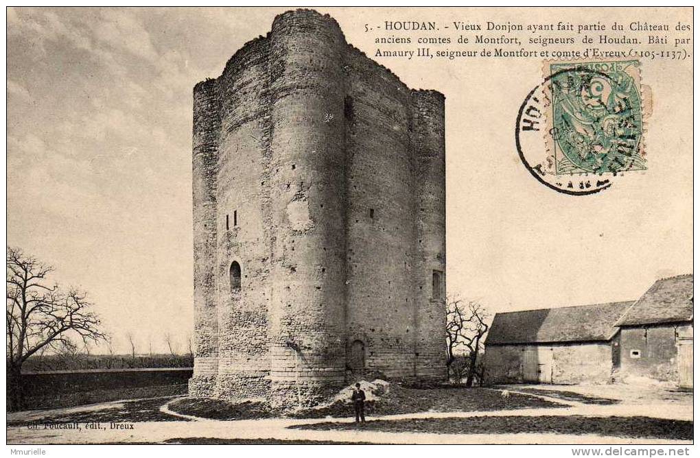 YVELINES-HOUDAN Vieux Donjon Ayant Fait Partie Du Château Des Anciens Comtes De Montfort-MB - Houdan