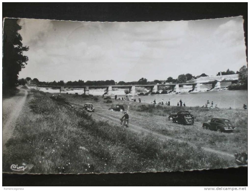 SAINT-SEVER-sur-l´ADOUR - Les Rives De L´Adour - Automobile - Animée - Voyagée Le 10 Août 1959 - Saint Sever