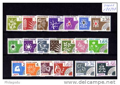 France 1983-87, Les 4 Saisons  Préos  178 /97**, Cote 27,50 €  Sans Charnière ++ - 1964-1988