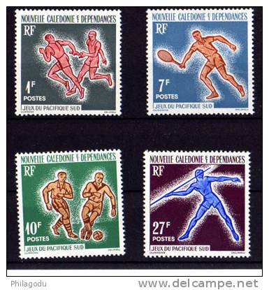 Nlle Cal   1963, 308/311** 1er Jeux Du Pacifique (tennis, Football, Course De Relais, ++  Sans Charnière ++ - Other & Unclassified