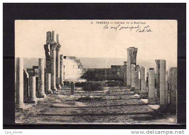 ALGERIE Tebessa Basilique, Intérieur, Ruines, Ed Idéale PS 8, 190? - Tebessa