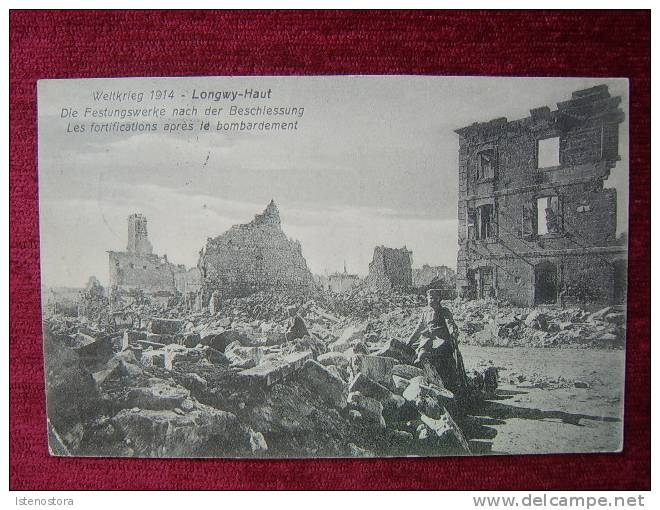 FRANCE / LONGWY - HAUT / LES FORTIFIVATIONS APRES LE BOMBARDEMENT / 1915 - Longwy