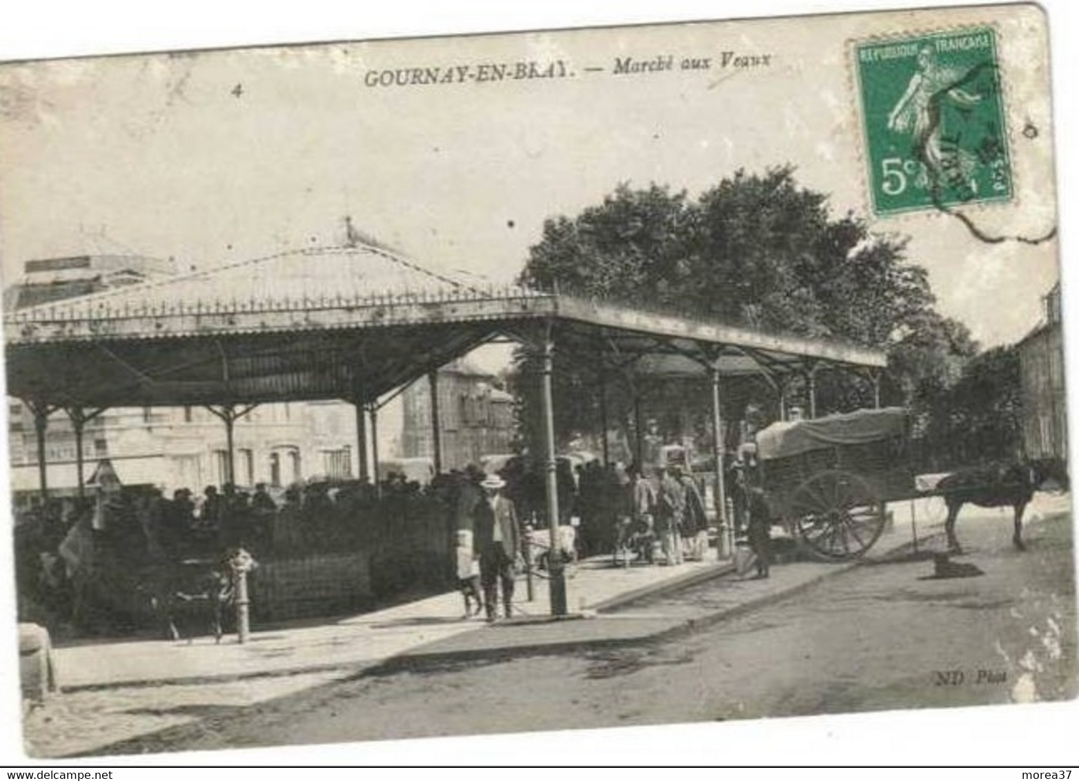 GOURNAY EN BRAY  Marché Aux Veaux   (Usure Sur Les Bords) - Gournay-en-Bray