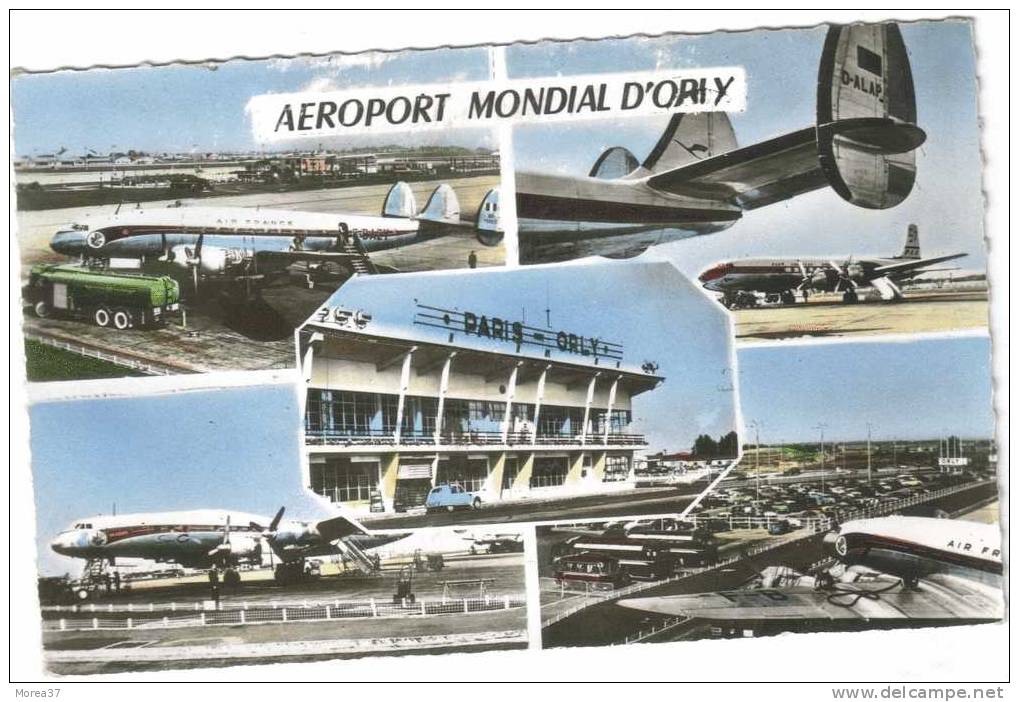 Aéroport Mondiale D'Orly Différents Aspects Des Pistes Des Avions Et De L'aérogare - Orly