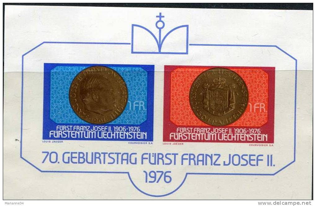Liechtenstein-1976-  YT Bloc N° 13** -70è Anniversaire Du Prince François-Joseph II - Blocchi & Fogli