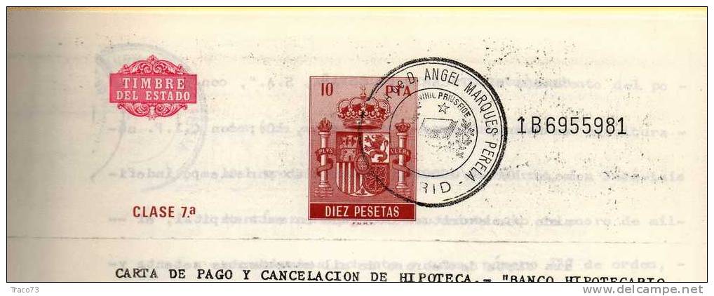 1985 - SPAGNA - MARCHE DA BOLLO SU ATTO NOTARILE COMPLETO    RR - Fiscaux