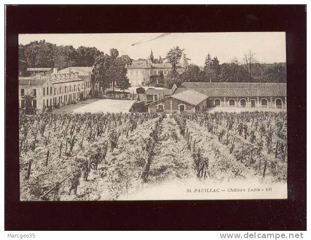 Pauillac Chateau Lafite édit.BR N° 54 Vignes Vignoble Vin  Belle Carte - Pauillac