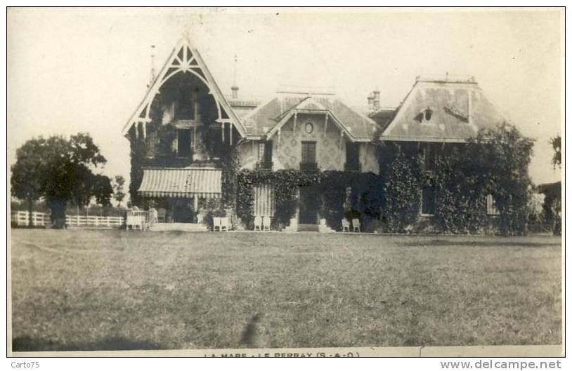 Le Perray 78 - Carte Photo - Villa Chalet La Mare - Haras Hippisme - Le Perray En Yvelines