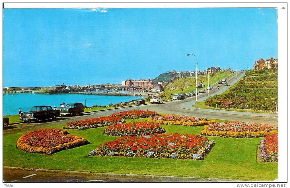 East Cliff Gardens And Harbour, Folkestone - Old Cars - Folkestone