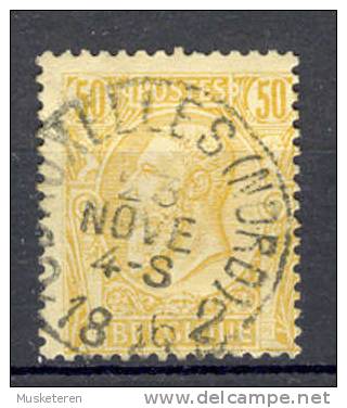 Belgium King König Leopold II Deluxe Cancel BRUXELLES (NORD) 1896 !! - 1884-1891 Leopold II.