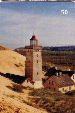 LIGHTHOUSE - RUBJERG KNUDE FYR (Denmark Old Rare Chip Card 75.000 Ex.) * Phare Leuchtturm Faro Farol Lanterna Vuurtoren - Leuchttürme