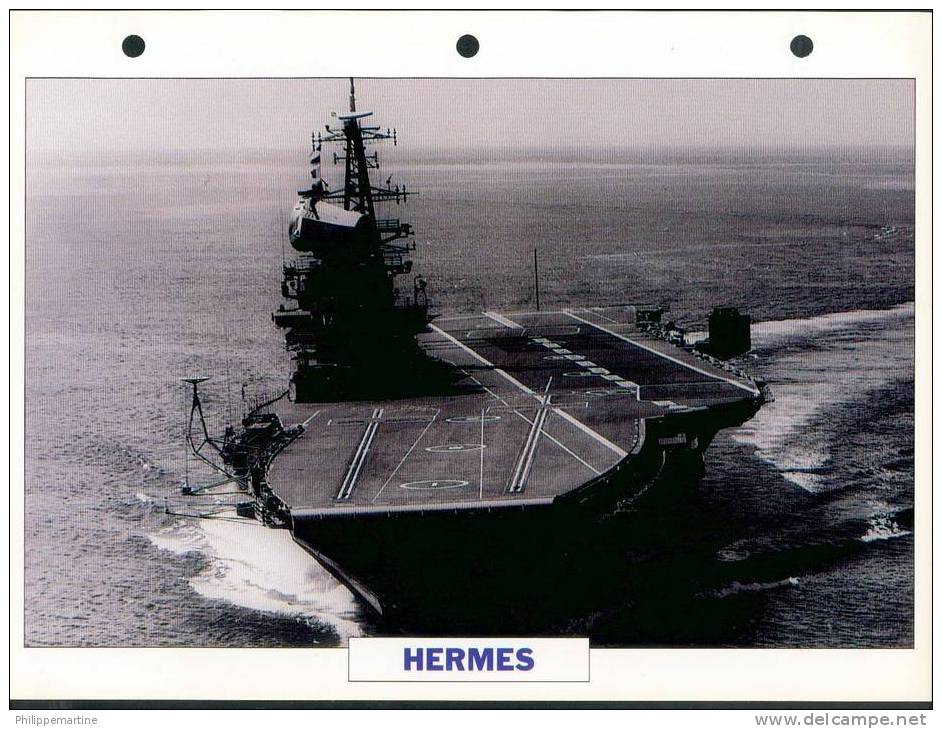 Grance Bretagne 1953 : Porte-avions Moyen HERMES - Schiffe