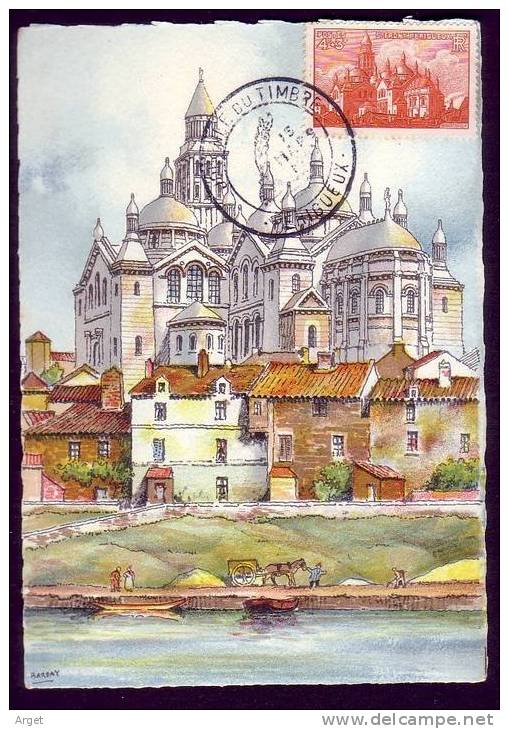 Carte-Maximum France N°Yvert 774 (Périgueux) Obl  Ill Journée Du Timbre 15.3.47, Ed BD - 1940-1949