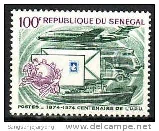 UPU, Senegal Sc404 UPU Centenary, Plane, Ship - U.P.U.