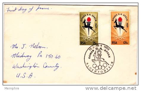 1966 Private  FDC  SA Games  Special Cancel - FDC