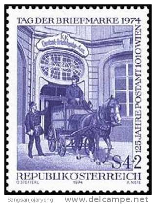 Postal, Austria ScB330 Stamp Day, Mail Coach - Dag Van De Postzegel