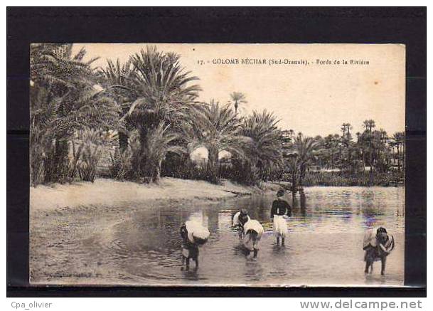 ALGERIE Colomb Béchar Bords De La Rivière, Animée, Ed Idéale PS 17, Sud Oranais, 1918 - Bechar (Colomb Béchar)