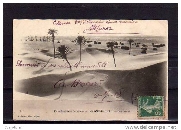 ALGERIE Colomb Béchar Dunes De Sable, Ed Geiser 31, Extrème Sud Oranais, 1908 - Bechar (Colomb Béchar)