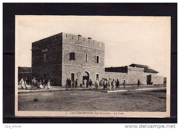 ALGERIE Colomb Béchar Gare, Extérieur, Animée, Ed Pastor 3, 192? - Bechar (Colomb Béchar)