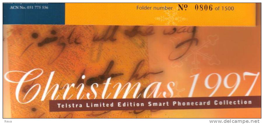 AUSTRALIA SET OF 5  1ST CHIP CHRISTMAS  CODE : 97/11-15L 1997 NOT COMMON ISSUE !! MINT READ DESCRIPTION !! - Australia