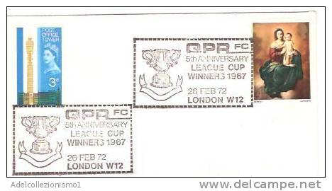 26171)lettera F.d.c. League Cup '67 Con 4d + Annullo - Postmark Collection