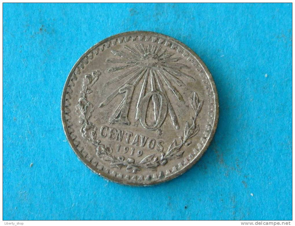 10 CENTAVOS 1919 VF ( Silver ) / KM 429 ! - Mexico