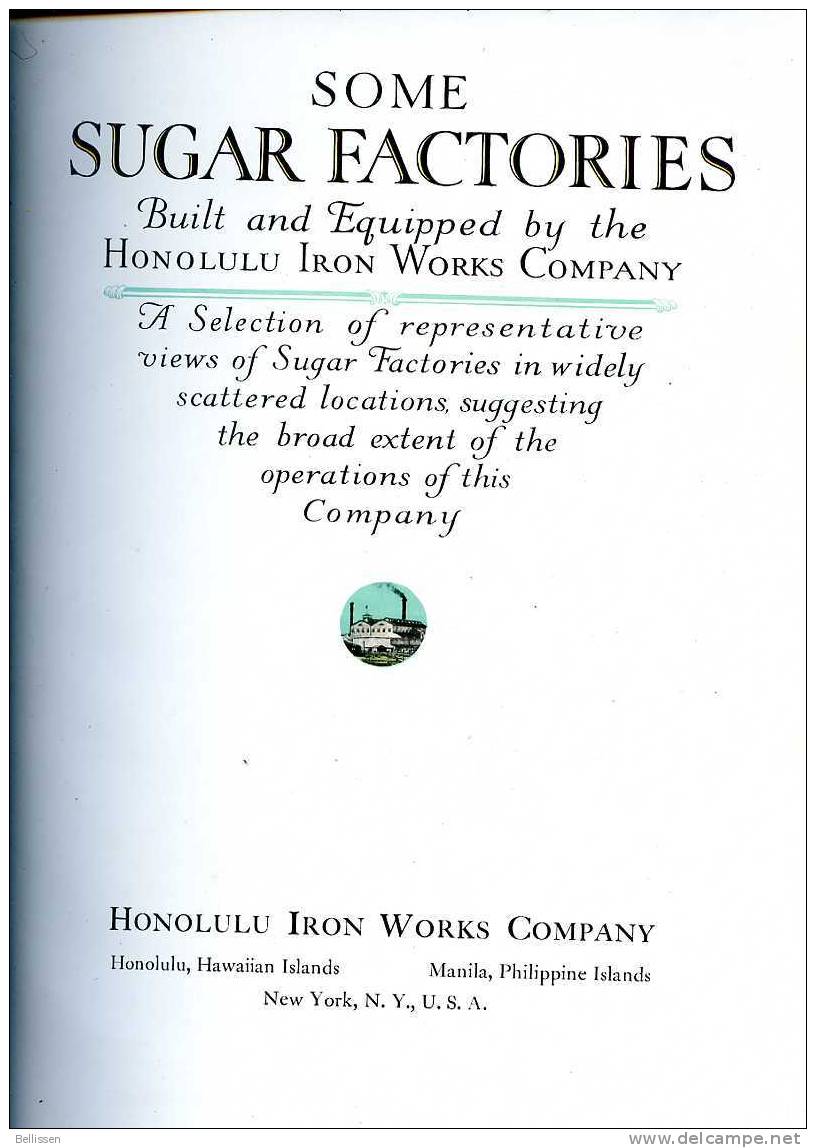 Some Sugar Factories - Honolulu Iron Works Company 1924  -Sugar Cane - Factory - 1900-1949