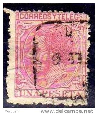 España, Cat Edifil  Numero 207, 1 Pta Alfonso XII - Oblitérés